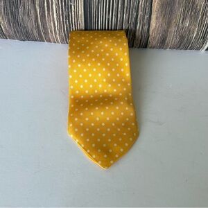 Brooks Brothers Yellow and White Polka Dot Tie